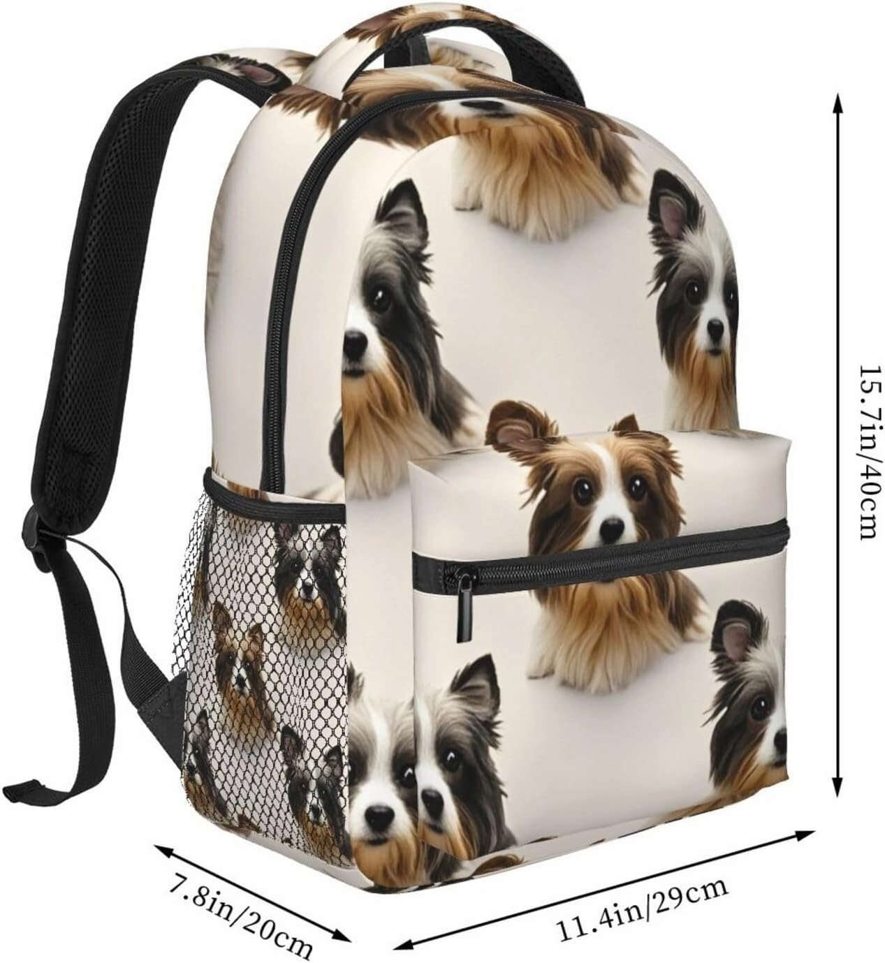 Adults Lightweight Funny Pet Dogs Art Rucksacks Large Capacity Bookbag With Adjustable Shoulder Straps for Trekking Outdoors Bicycle