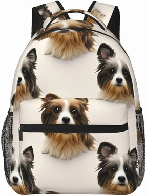 Adults Lightweight Funny Pet Dogs Art Rucksacks Large Capacity Bookbag With Adjustable Shoulder Straps for Trekking Outdoors Bicycle