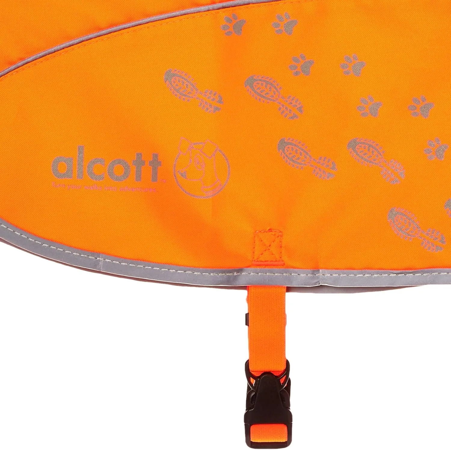alcott Visibility Dog Vest with Reflective Trim, Large, Neon Orange