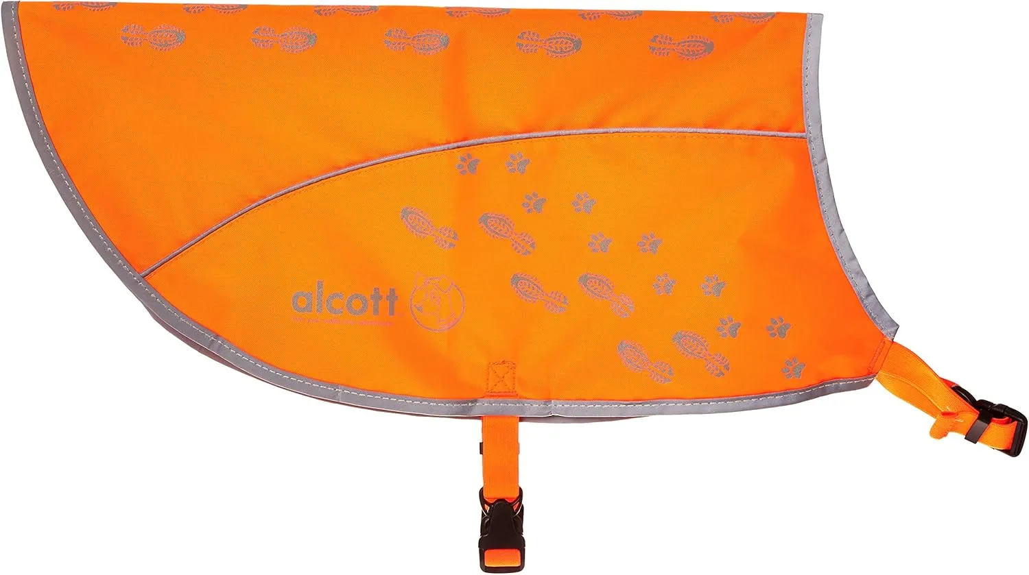 alcott Visibility Dog Vest with Reflective Trim, Large, Neon Orange