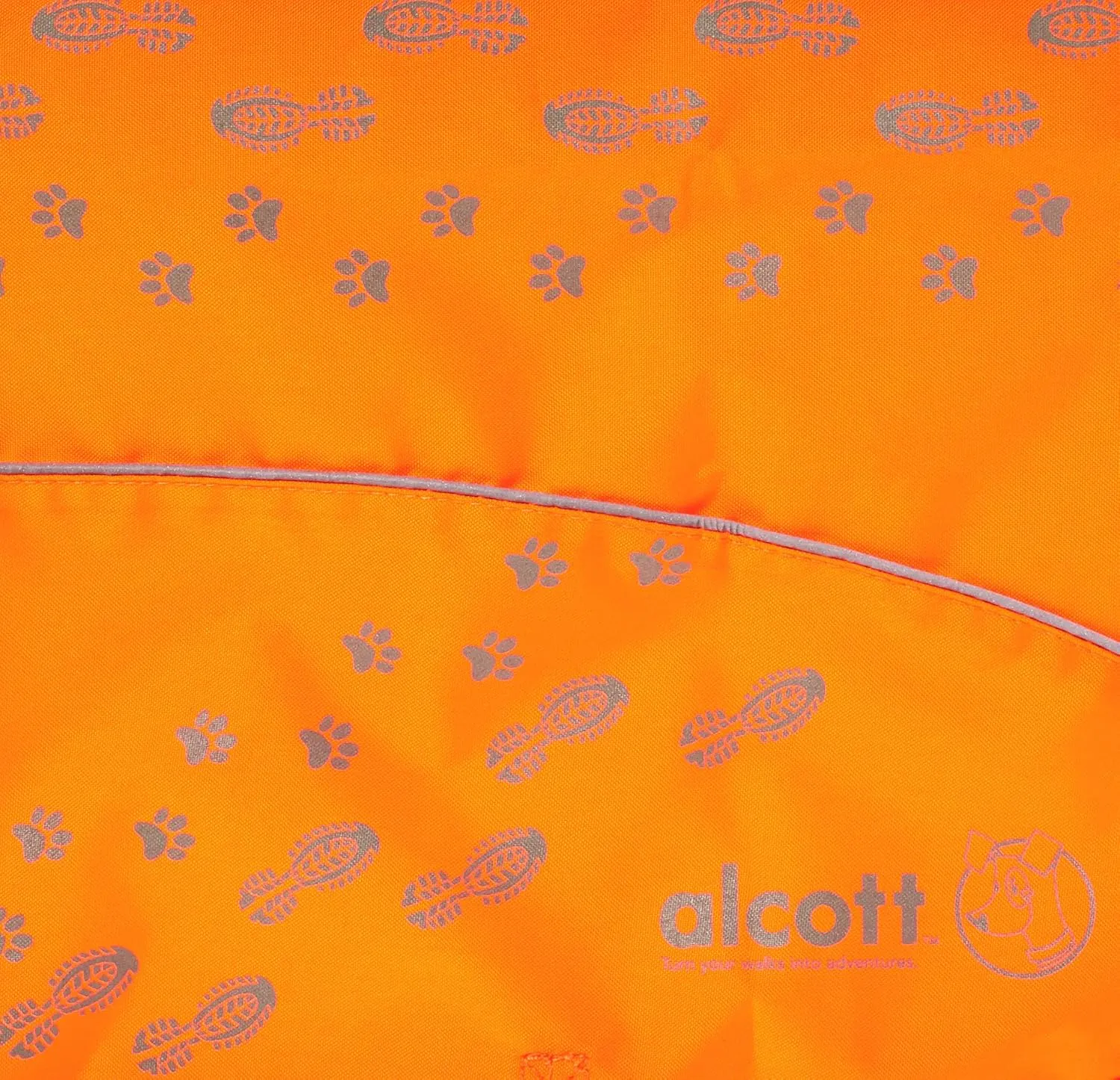 alcott Visibility Dog Vest with Reflective Trim, Large, Neon Orange