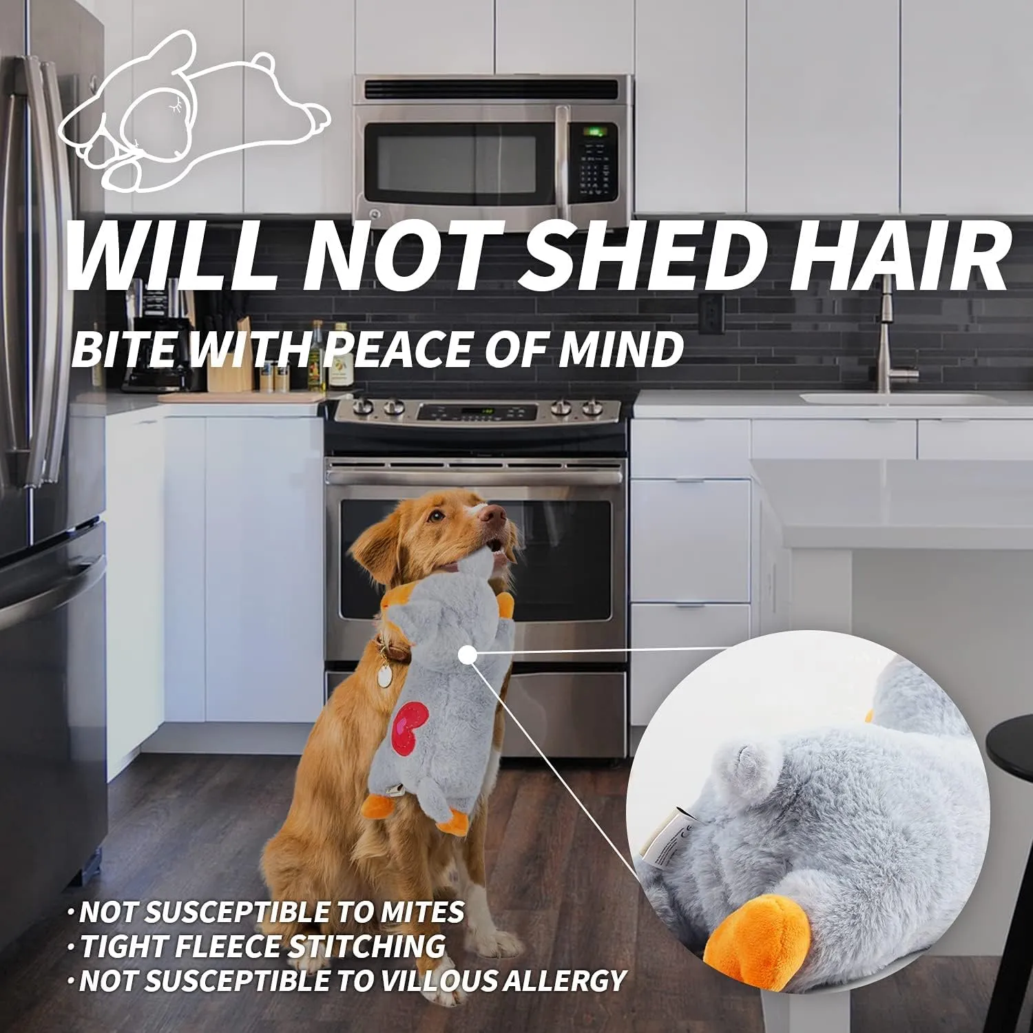 ALL FOR PAWS Dog Stuffed Animals with Heartbeat, Small Dog Toys for Anxiety Relief, Puppy Behavioral Training Aid Toy Dog Stuff (Grey Sheep(Heartbeat   Warm Bag))