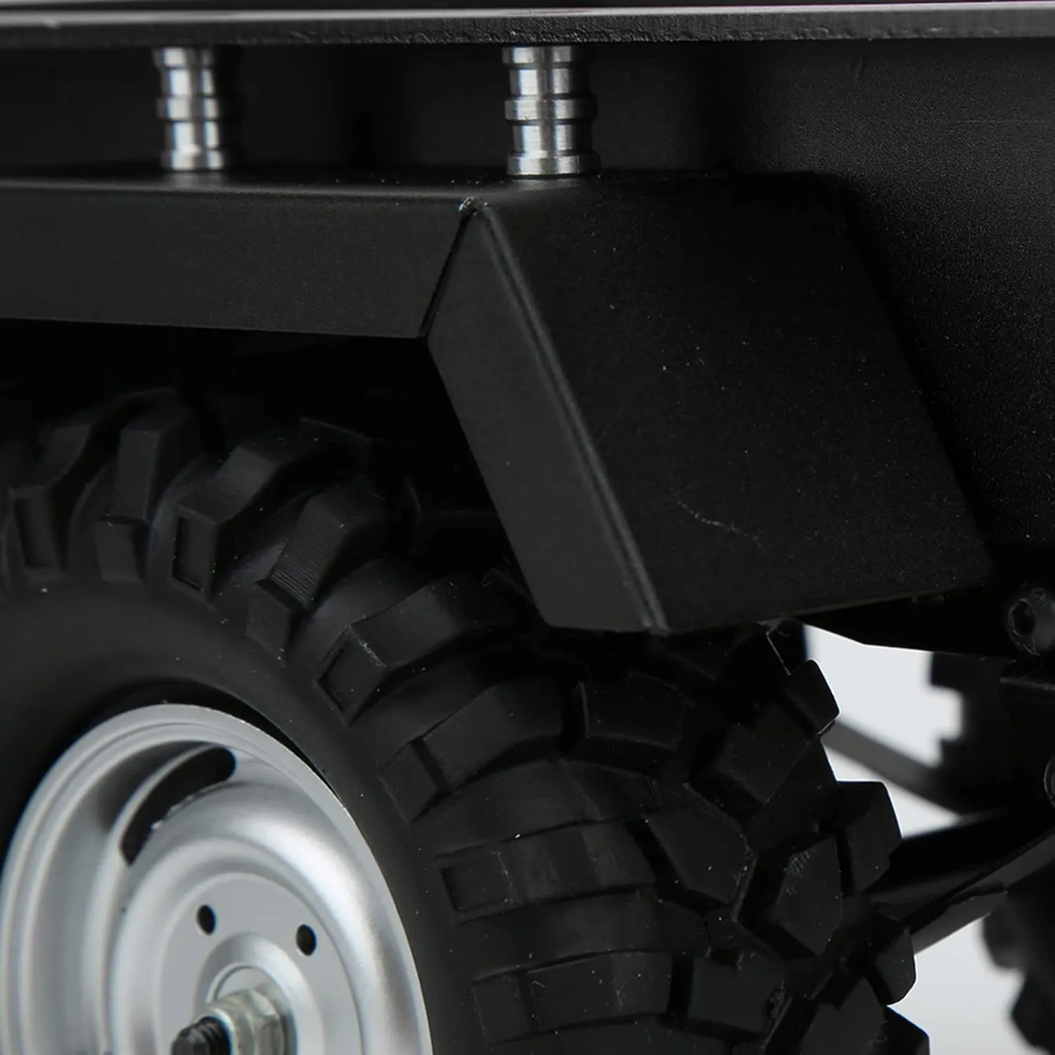 Aluminum Alloy Tra Car Highly Simulation RC Car Vehicle Model ToyBlack Be with Flexible Suitcase Net for Versatility (Black)