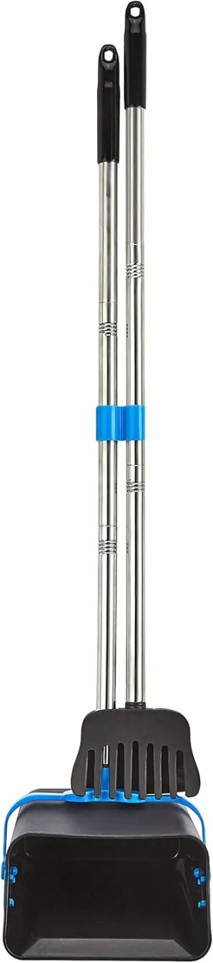 Amazon Basics Pet Waste Removal Set with Swivel Bin, Stainless Steel