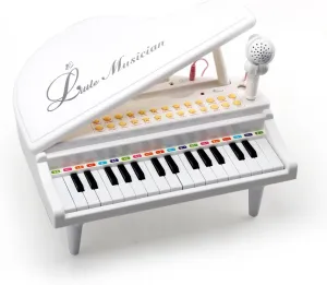 Amy&Benton Piano Keyboard Toy for Toddlers - 31 Key Baby Piano - White - Ages 3-4
