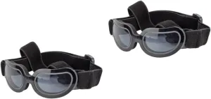 Angoily 2 Pcs Dog Sunglasses Uv Protection Eye Wear Medium Breed Dog Goggles Pet Glasses Doggles