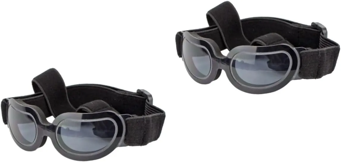 Angoily 2 Pcs Dog Sunglasses Uv Protection Eye Wear Medium Breed Dog Goggles Pet Glasses Doggles