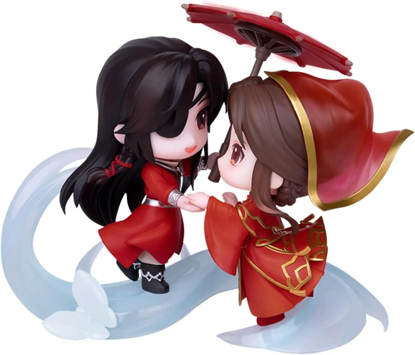 Anime Action Figure, Cute Hua Cheng Xie Lian Decorate Small Statues, Heaven Official Blessing Ornaments Set, PVC Character for Tian Guan Ci Fu Fans (yu jun,Medium)