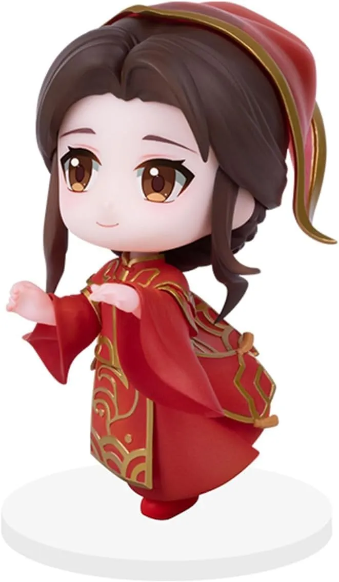 Anime Action Figure, Cute Hua Cheng Xie Lian Decorate Small Statues, Heaven Official Blessing Ornaments Set, PVC Character for Tian Guan Ci Fu Fans (yu jun,Medium)