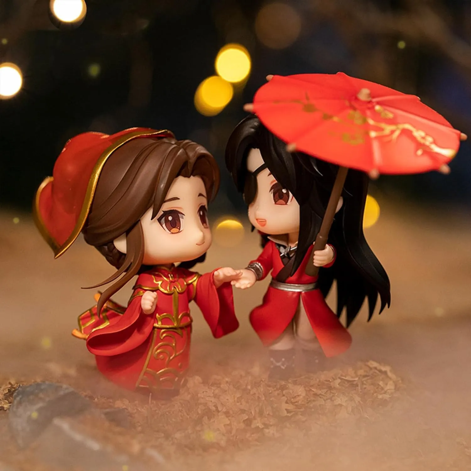 Anime Action Figure, Cute Hua Cheng Xie Lian Decorate Small Statues, Heaven Official Blessing Ornaments Set, PVC Character for Tian Guan Ci Fu Fans (yu jun,Medium)