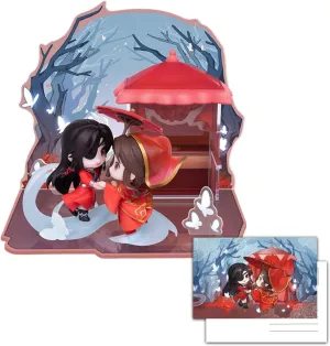 Anime Action Figure, Cute Hua Cheng Xie Lian Decorate Small Statues, Heaven Official Blessing Ornaments Set, PVC Character for Tian Guan Ci Fu Fans (yu jun,Medium)