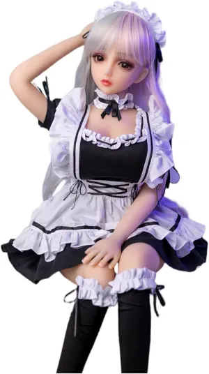 Anime Action Figures Flexible Female Figure Dolls Photography/Arts Multi-Functional (Maid Dress)