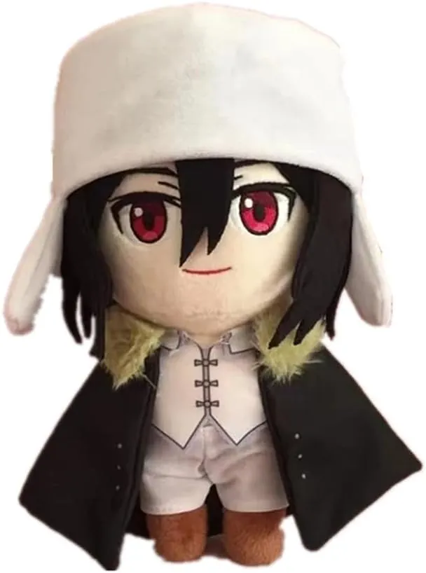 Anime Plush Doll Dazai Osamu Nakahara Chuuya Edogawa Rampo Mini Pendant Keychain Cute Toy Kids Gift（ Fyodor Dostoyevsky B ）