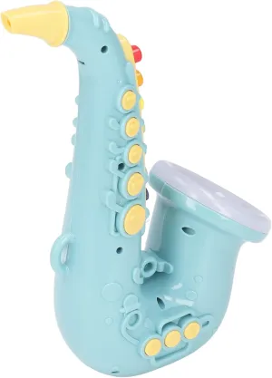 aqxreight Saxophone Toy Boys Girls Lovely Musical Instrument Toy Birthday Party Red. clear. vivid. and. appearance. attract. key. simulated. meet. needs. easy. different. control. blowing. (Green)
