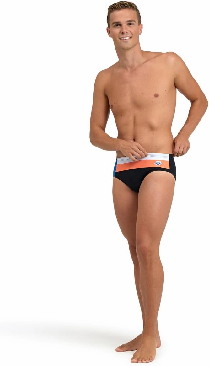 ARENA Performance Icons Panel Men's Swim Brief Chlorine-Proof MaxLife Intensive Training Suit