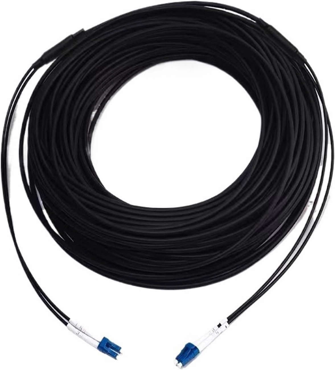 Armored Optical Fiber patchcord 2 cores 70m 2C SM MM OM1 OM2 OM3 Indoor Outdoor LC SC FC ST LSZH TPU FTTH Jumper 2 core 70mtr(SC-SC,2C Gray OM1)