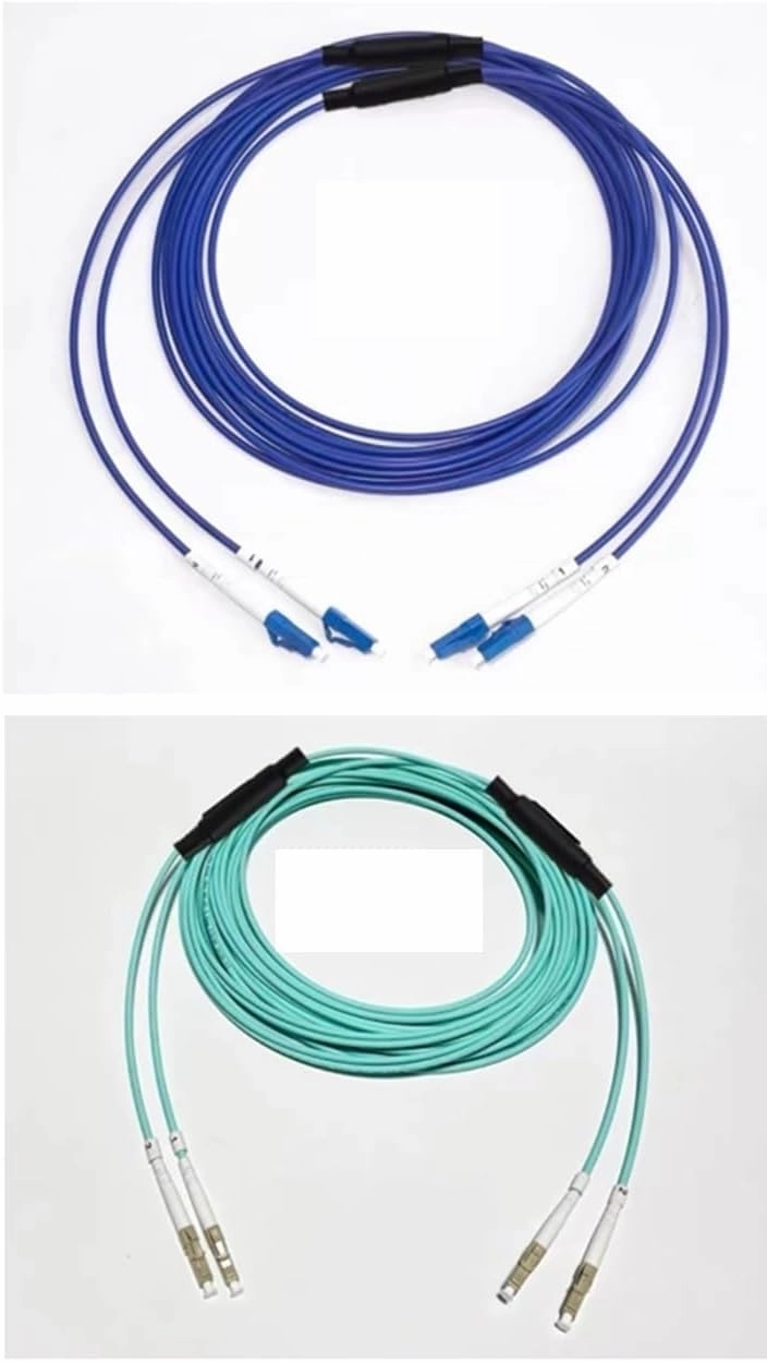 Armored Optical Fiber patchcord 2 cores 70m 2C SM MM OM1 OM2 OM3 Indoor Outdoor LC SC FC ST LSZH TPU FTTH Jumper 2 core 70mtr(SC-SC,2C Gray OM1)