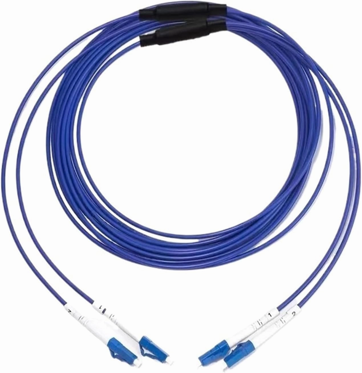 Armored Optical Fiber patchcord 2 cores 70m 2C SM MM OM1 OM2 OM3 Indoor Outdoor LC SC FC ST LSZH TPU FTTH Jumper 2 core 70mtr(SC-SC,2C Gray OM1)