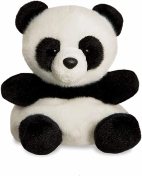 AURORA, 61350, Palm Pals Bamboo Panda, 5In, Soft Toy, Black & White