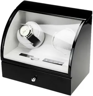 Automatic Wood Watch Winder Display Box Wooden Automatic Watch Winder and Watch Storage Boxes with LCD Screen Best Gift for Father Husband,