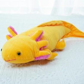 Axolotl Plush Toy, Soft Salamander Plush, Cute Salamander Gift for Kids and Adults - 31 Inch, Yellow