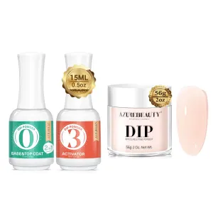 AZUREBEAUTY Translucent Dip Powder Clear Dip Powder Liquid Sets Clear 15ML Dipping Powder Sets