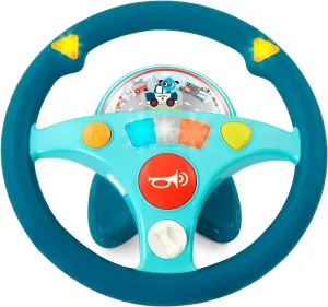 B. Toys Woofer's Musical Driving Wheel - Pretend Play Steering Wheel with Music, Sounds & Lights for Toddlers, Kids 2 Years 