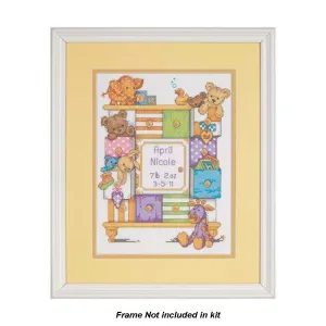 Baby Drawers Birth Record Cross Stitch Kit 73538 by Dimensions