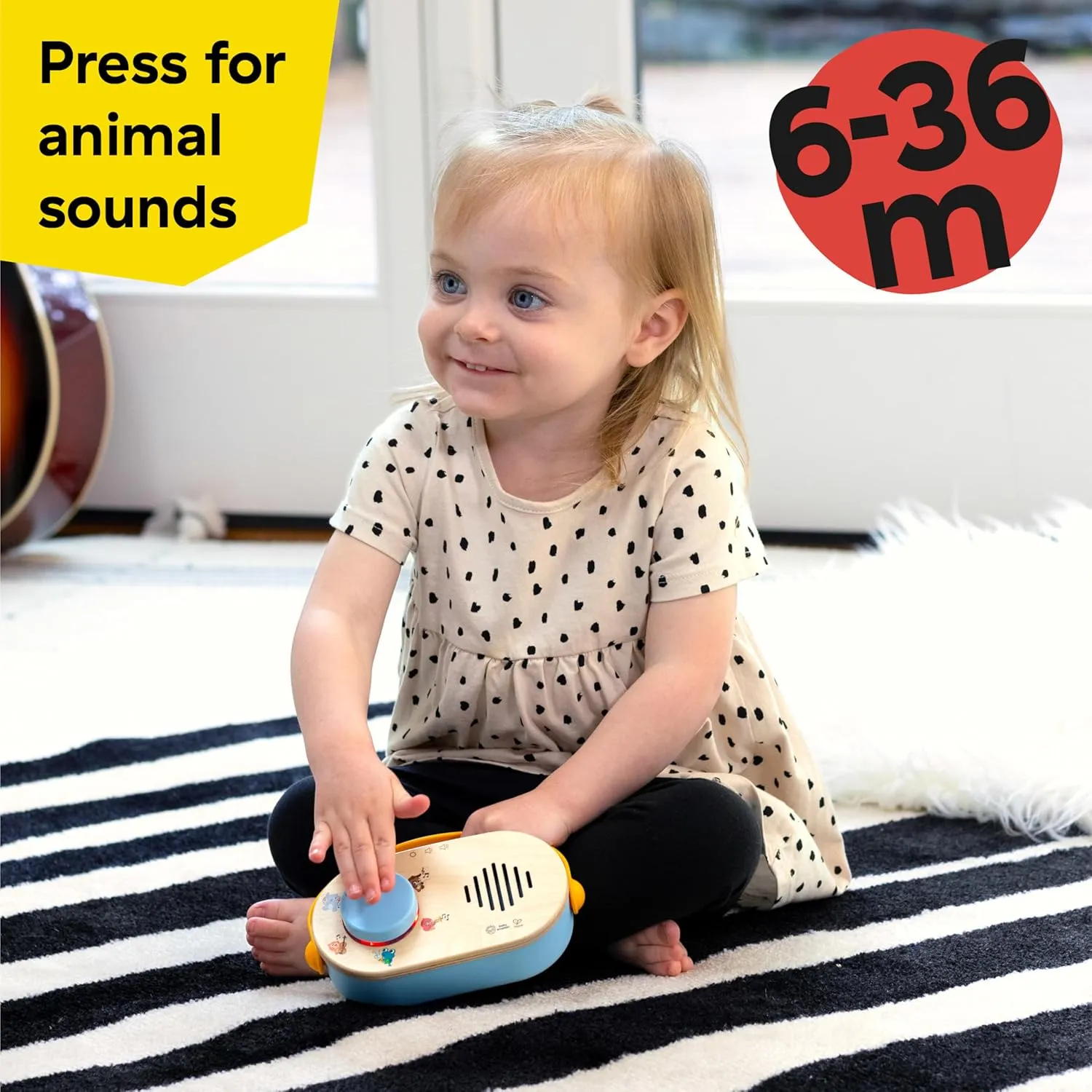 Baby Einstein   Hape Discovery Radio Toy Radio with Music & Lights, Ages 6 Months 