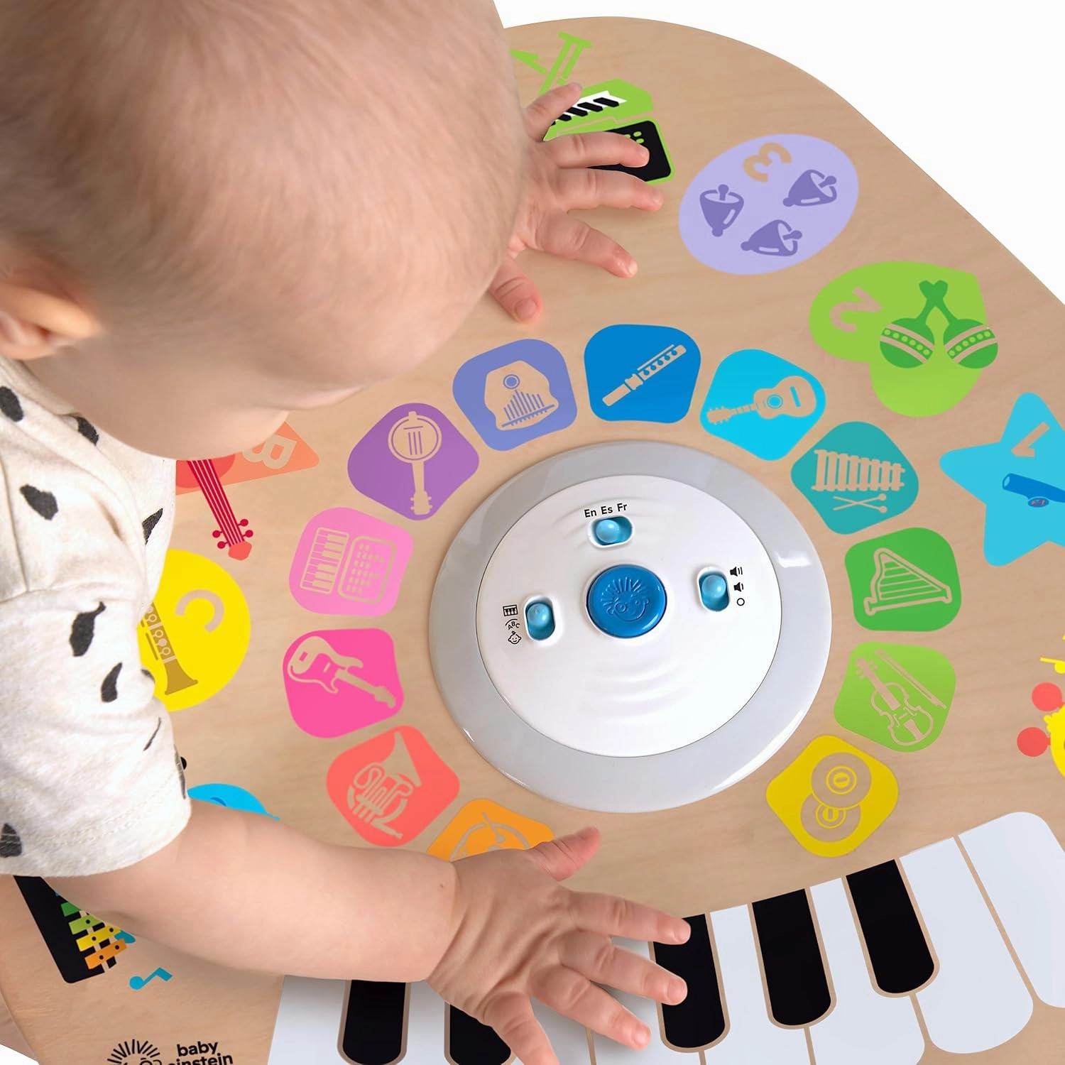 Baby Einstein Clever Composer Tune Table Magic Touch Electronic Wooden Activity Toddler Toy, Ages 12 Months  