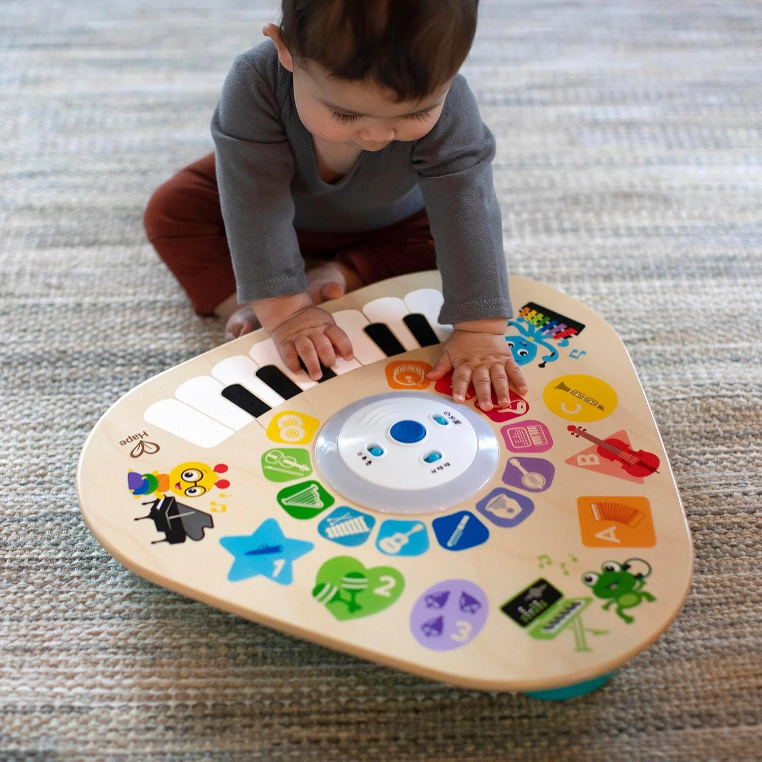 Baby Einstein Clever Composer Tune Table Magic Touch Electronic Wooden Activity Toddler Toy, Ages 12 Months  
