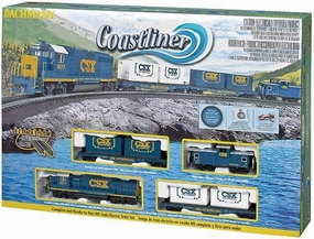 Bachmann Trains - Coastliner Ready To Run Electric Train Set - HO Scale