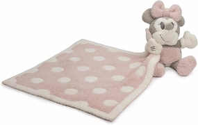 Barefoot Dreams CozyChic Vintage Minnie Mouse Buddie Blanket Dusty Rose Multi One Size