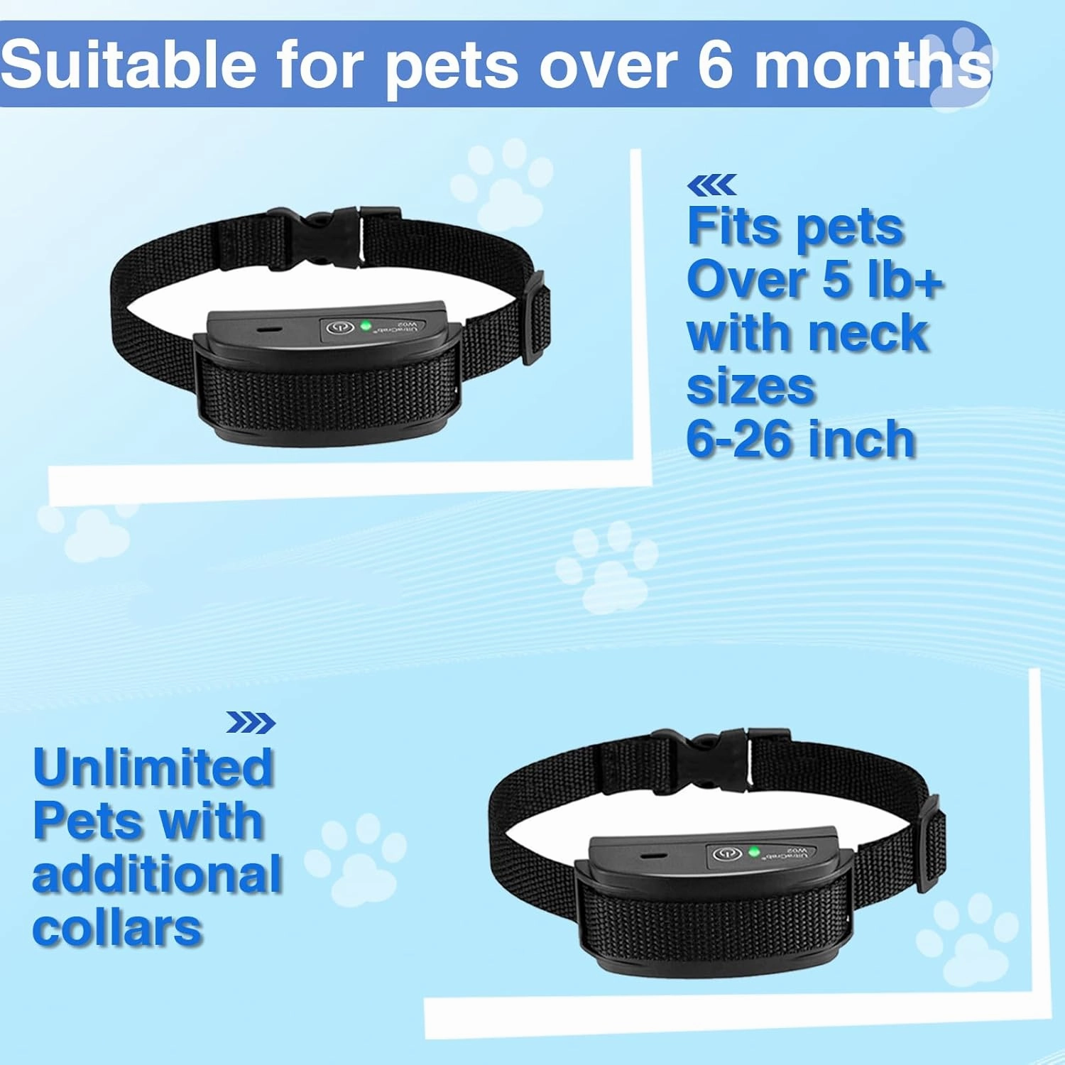 Basic In-Ground Pet Fence - Underground 2 Dogs Fence System, Electric Fence for Dogs Training 2 Collars for Dog Over 20lb, Wireless Electric Dog Fence System (Black, 2 Dogs System)