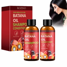 Batana Shampoo and Conditioner,Natural Organic Hair Care Set | Deep Nourish Scalp,Restores Damaged Hair,For Hair Growth | Batana Haircare Set for Dry,Thinning Hair Eliminates Split Ends 7.8 Fl Oz