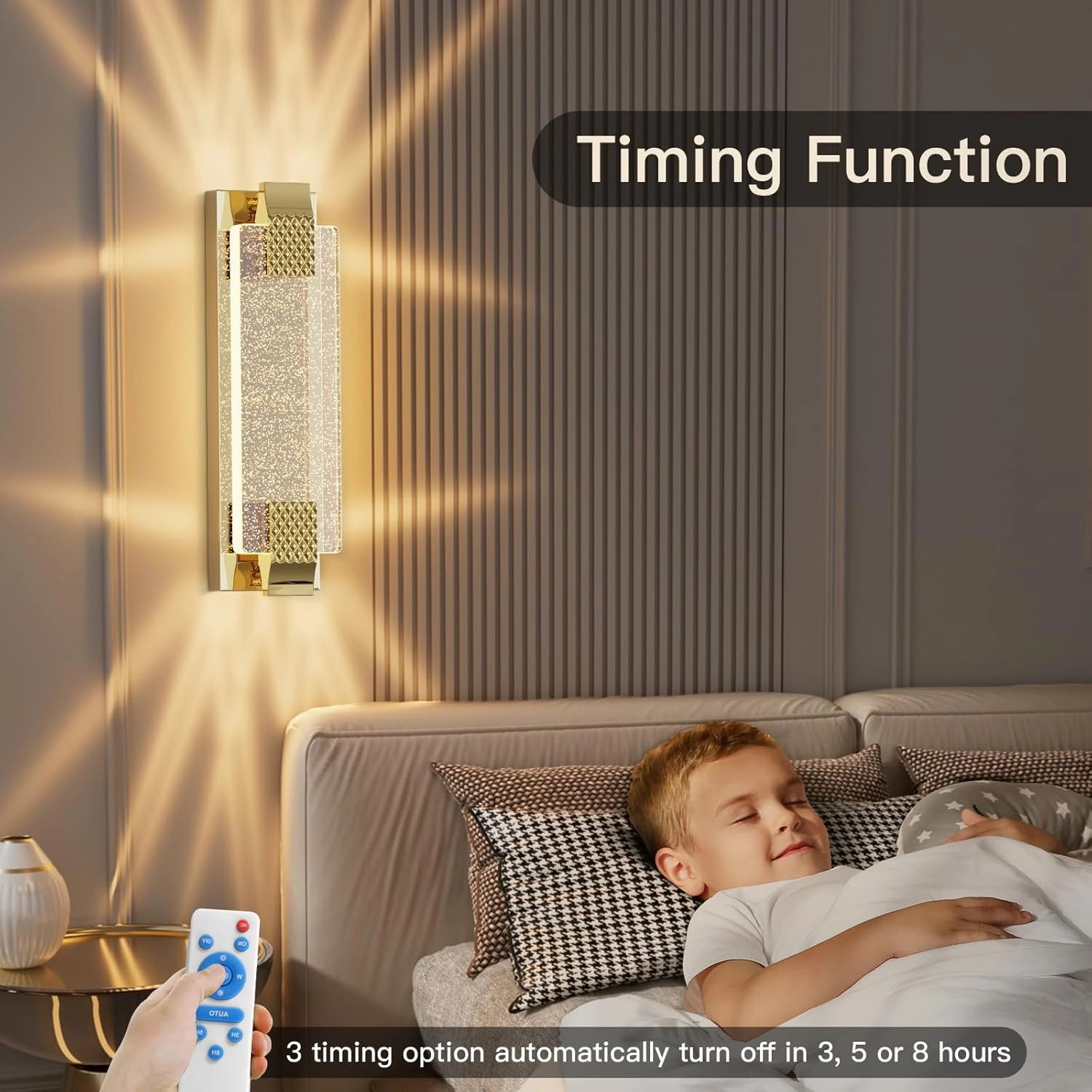 Battery Operated Wall Sconce Rechargeable Battery Powered 12000mAh Wall Light Indoor Not Hardwired Remote Control Dimmable Wall Lamp Fixtures for Bedroom Living Room Gold 1 Pack