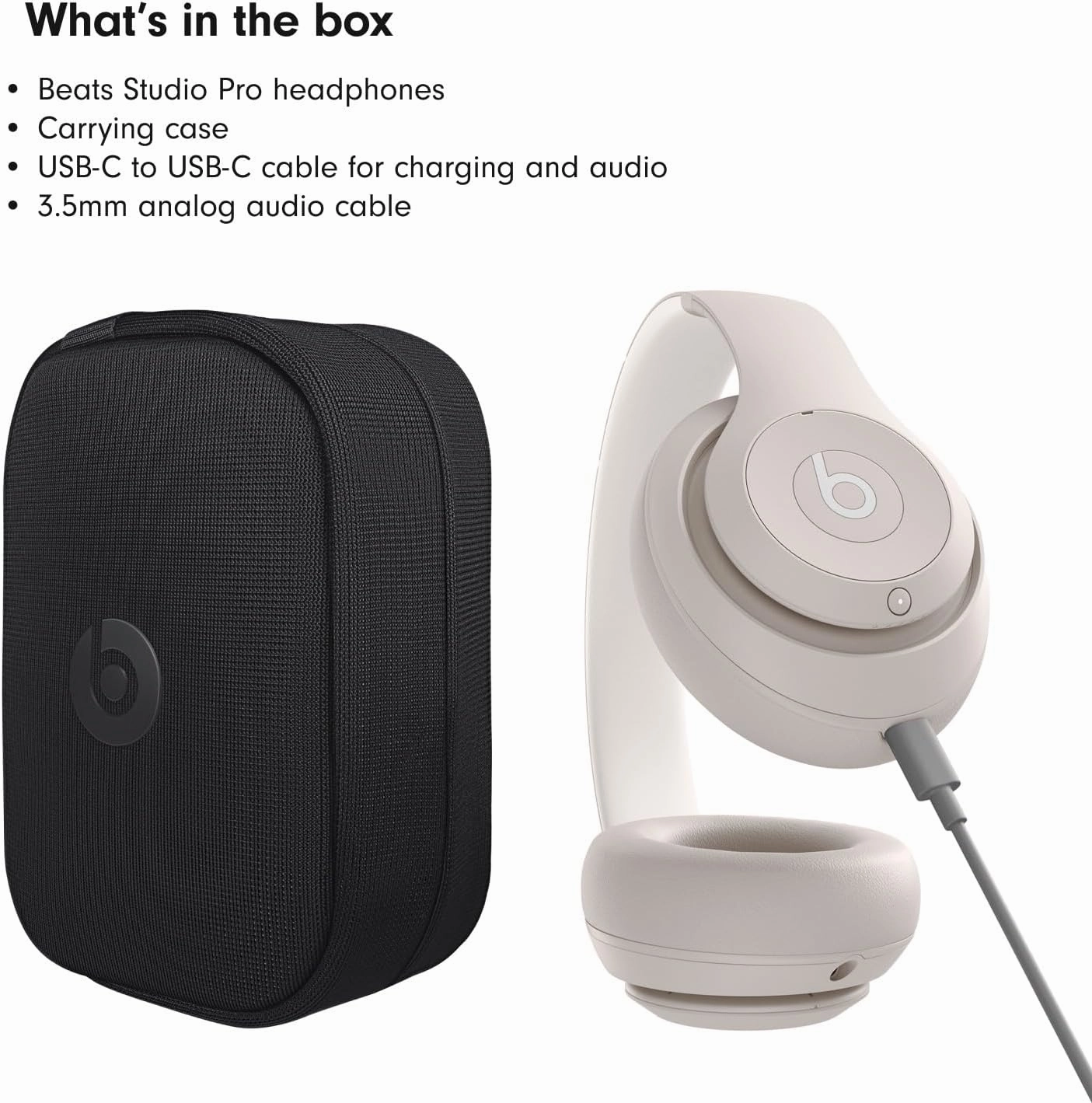 Beats Studio Pro with AppleCare  for Headphones (2 Years) - Sandstone