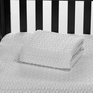 Bedgear Ver-Tex Cooling Crib Mattress Protector - Waterproof and Instant Cooling Mattress Cover for Bed - Deep Pockets and Adjustable Base Friendly - Hypoallergenic