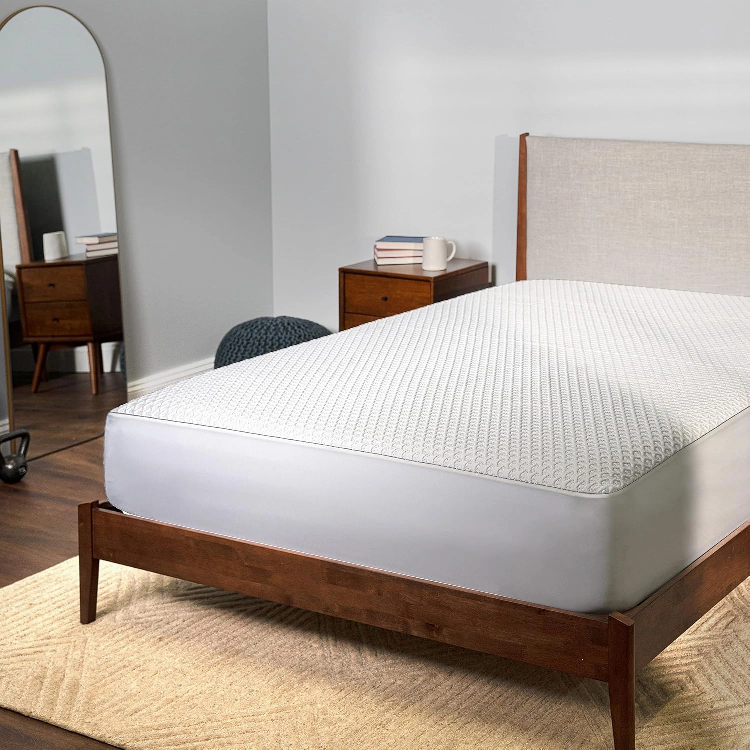 Bedgear Ver-Tex Cooling Queen Mattress Protector - Waterproof and Instant Cooling Mattress Cover for Bed - Deep Pockets and Adjustable Base Friendly - Hypoallergenic
