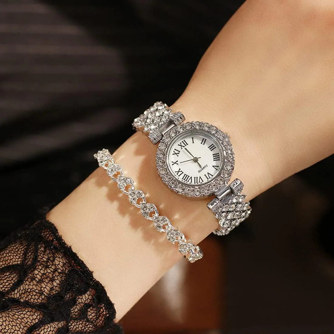 BESTKANG Women Diamond Watchs Luxury Fashion Ladies Bangle Bracelet Set Wrist Watch Female Dress Watch