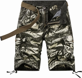Big and Tall Cargo Shorts Men 2023 Vintage Fashion Multi Pockets Cargo Shorts Summer Outdoor Tooling Shorts