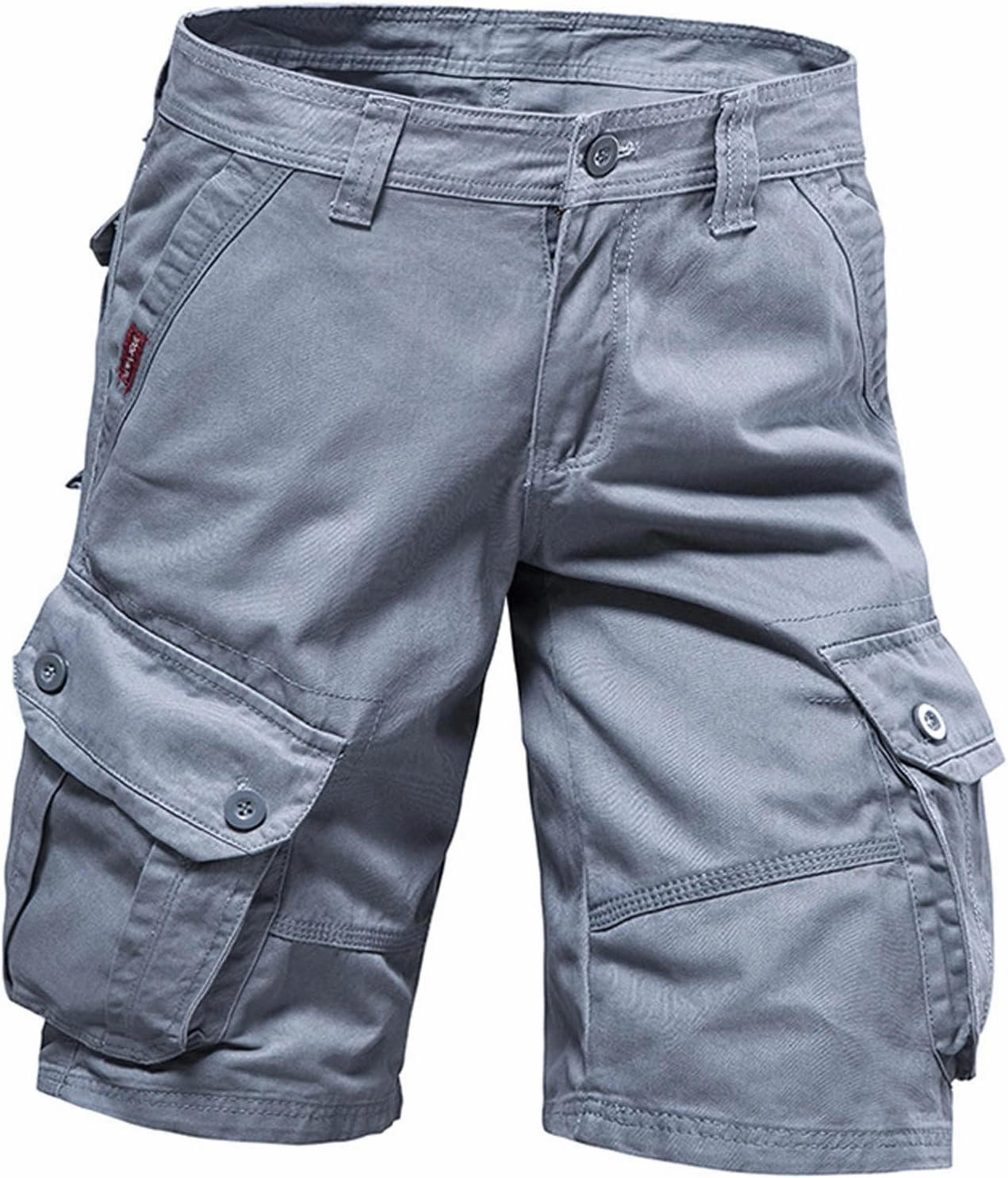 Big and Tall Sweat Shorts for Men Cotton Buckle Zipper Cargo Shorts Multi Pocket Casual Tooling Shorts Trendy Clothes