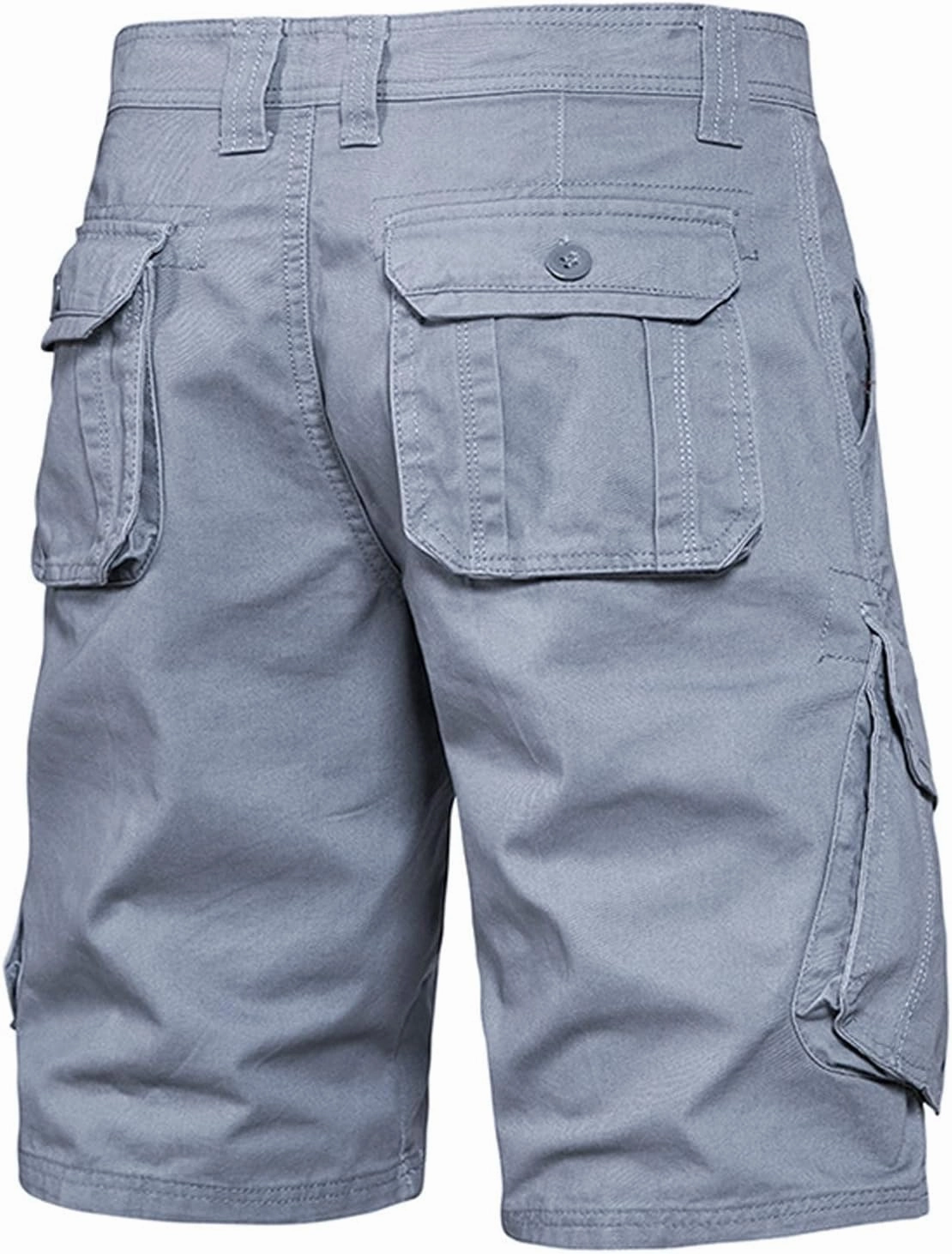Big and Tall Sweat Shorts for Men Cotton Buckle Zipper Cargo Shorts Multi Pocket Casual Tooling Shorts Trendy Clothes