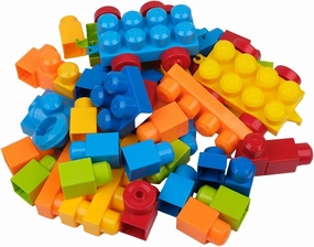 Big Building Blocks Train (56 Pieces) Educational Toys for Boys Girls Toddler Age 3,4,5,6 