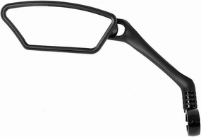 Bike Mirror, Stainless Steel Lens, Safe Rearview Mirror, Acrylic Clip On Rear View Cubicle Mirror, Flexible Convex Security Mirror for Personal Safety Desk Rearview Monitors or Anywhere (A)