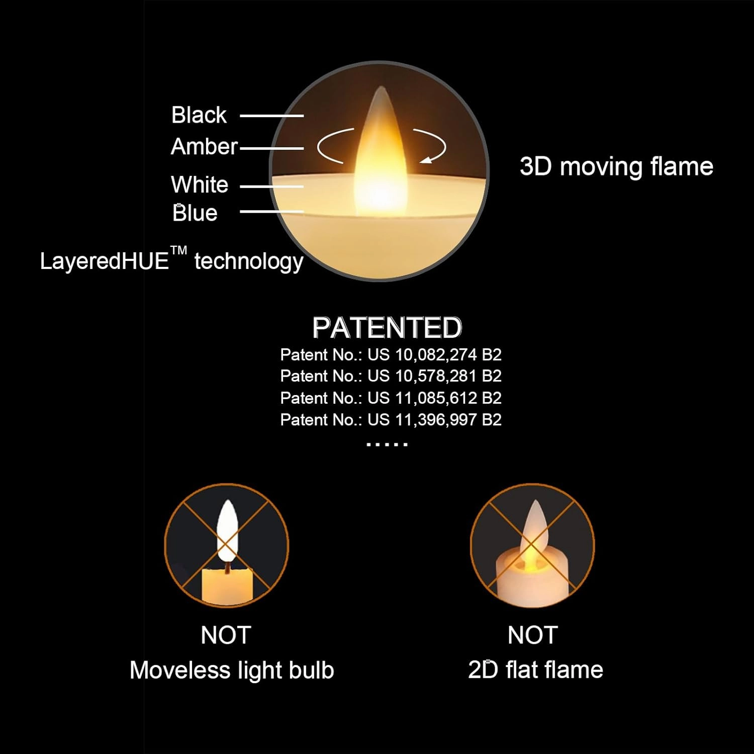 Birch Bark Wax Flameless Candles with Remote Timer, Last 400-Hour with 2AA Batteries, 3D Moving Flame Led Candles, Set of 2(3''x6''), Remote Included(Birch bark).