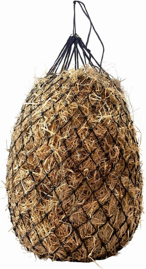 Bloomoak Slow Feed Hay Net for Horses, 40" Hay Bag with 2 inch Hole for Horse and Goat, Heavy Duty PE,Easy Fill with Rings…