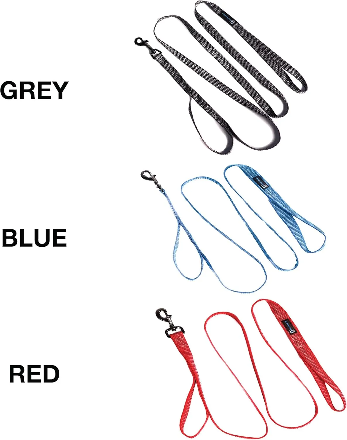 Blue-9 Reflective Dog Leash, Multi-Function 6 Foot Adjustable Lead with Traffic Loop and 3M Reflective Stitching for Obedience, Running, and Agility Training, Made in The USA, Small/Medium, Blue