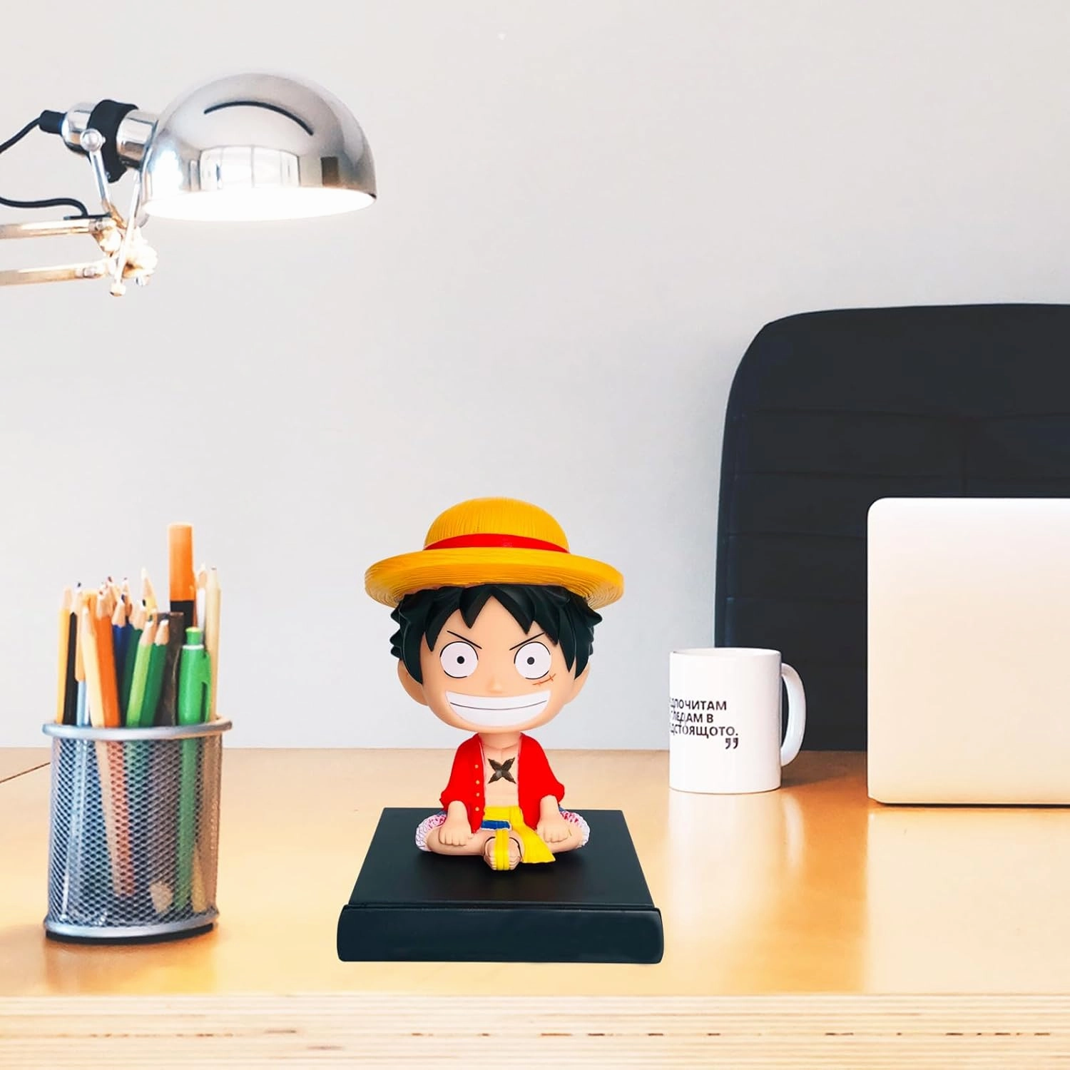 Bobbleheads Anime Figure Bobblehead Action Figures Car Dashboard Decorations Accessories Interior Birthday Cake Toppers Phone Holder for Women Men