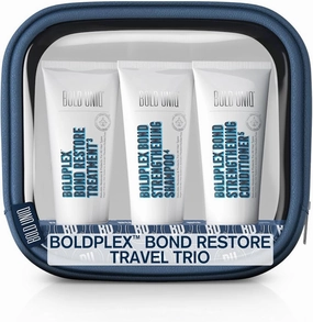 Boldplex 3, 4 & 5 Bond Restore Hair Protein Treatment, Shampoo & Conditioner Travel Set For Dry & Damaged Hair - Hydrating Formula for Curly, Dry, Colored, Frizzy, Broken or Bleached Hair Types